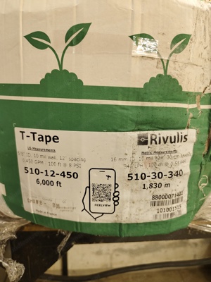 Rivulis T-Tape Tröpfchenschlauch