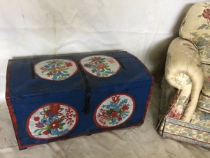 Barock Kommode Truhe Bauerntruhe Buckeltruhe Biedermeier Echtholz 