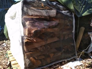 1m   Brennholz Buche Ofenfertig trocken gelagert 50cm im Woodbag