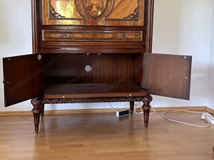 Louis XV Kommode Barschrank TV Musik Schrank Biedermeier Barock Jugendstil Stilmöbel Bild 10