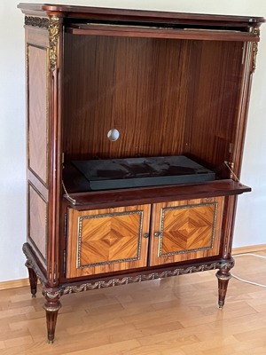 Louis XV Kommode Barschrank TV Musik Schrank Biedermeier Barock Jugendstil Stilmöbel Bild 9