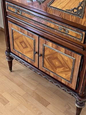 Louis XV Kommode Barschrank TV Musik Schrank Biedermeier Barock Jugendstil Stilmöbel Bild 6