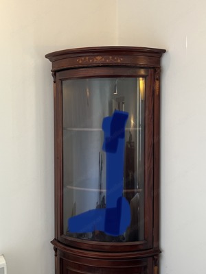 Biedermeier Eckschrank Eck Vitrine Barock Gründerzeit Nussbaum Jugendstil Bild 2