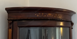 Biedermeier Eckschrank Eck Vitrine Barock Gründerzeit Nussbaum Jugendstil Bild 3