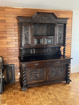 Gründerzeit Buffetschrank Danziger Barock Buffet Bücherschrank Vitrine