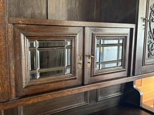 Gründerzeit Buffetschrank Danziger Barock Buffet Bücherschrank Vitrine Bild 7