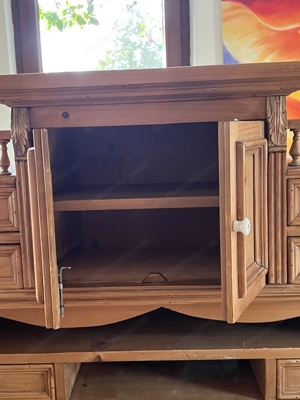 Gründerzeit Sekretär Schreibsekretär Biedermeier Kommode Weichholz Schrank Massivholz Bild 7