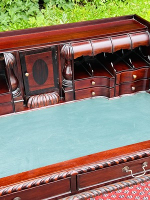 Barock Sekretär Schreibtisch Mahagoni englische Möbel Biedermeier Empire Louis XV Bild 2