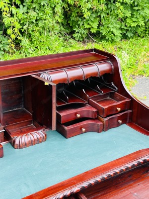Barock Sekretär Schreibtisch Mahagoni englische Möbel Biedermeier Empire Louis XV Bild 3