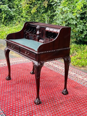 Barock Sekretär Schreibtisch Mahagoni englische Möbel Biedermeier Empire Louis XV Bild 8