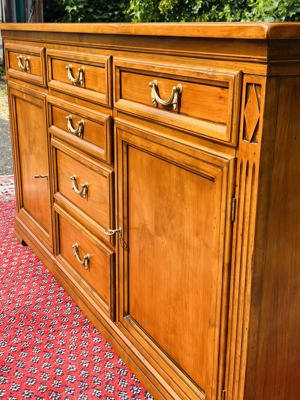Biedermeier Stilmöbel Kommode Barock Sideboard Anrichte Kirschbaum SELVA Bild 2