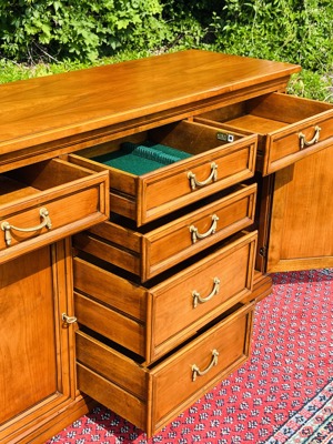 Biedermeier Stilmöbel Kommode Barock Sideboard Anrichte Kirschbaum SELVA Bild 8