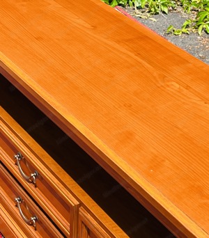 Biedermeier Sideboard TV Kommode Nussbaum Stilmöbel von SELVA Schrank Bild 3