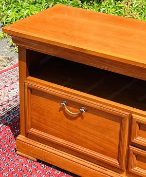 Biedermeier Sideboard TV Kommode Nussbaum Stilmöbel von SELVA Schrank Bild 4