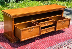Biedermeier Sideboard TV Kommode Nussbaum Stilmöbel von SELVA Schrank Bild 8