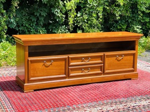 Biedermeier Sideboard TV Kommode Nussbaum Stilmöbel von SELVA Schrank Bild 10