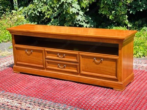 Biedermeier Sideboard TV Kommode Nussbaum Stilmöbel von SELVA Schrank Bild 9