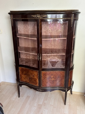 Biedermeier Vitrine Louis XV Barock Schrank Empire Gründerzeit