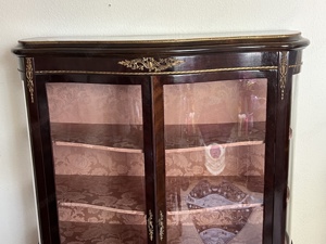 Biedermeier Vitrine Louis XV Barock Schrank Empire Gründerzeit Bild 3