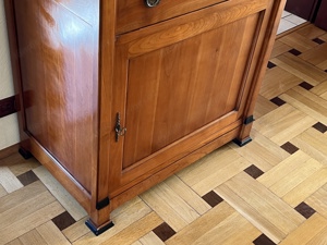 Biedermeier Sekretär Schrank Kirschbaum Schreibtisch Massivholz Empire Barock Kommode Bild 5