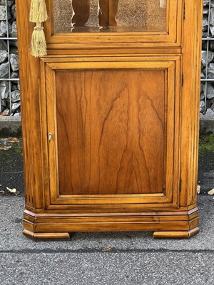 SELVA Landhaus Eckvitrine Eckschrank Vitrine Biedermeier Schrank Massivholz Kirschbaum   Bild 5