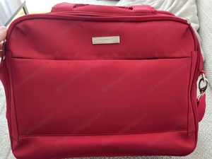 rote Laptoptasche von Franky mit Kofferfunktiom