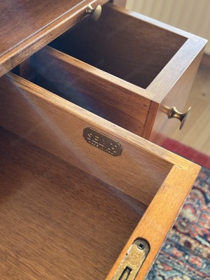 SELVA Sekretär Landhaus Kommode Schreibtisch Biedermeier Kirschbaum Schrank Massivholz   Bild 10