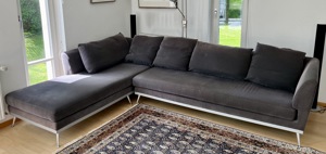 Couch   Ecksofa grau Bild 1