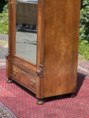 Gründerzeit Schrank Bauernschrank Spiegelschrank Bauernmöbel Barock Nussbaum Dielenschrank Kasten Bild 3