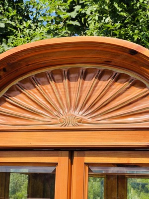 Biedermeier Vitrine Barock Gründerzeit Schrank Glasvitrine PULASKI FURNITURE Sammlervitrine Muschela Bild 2