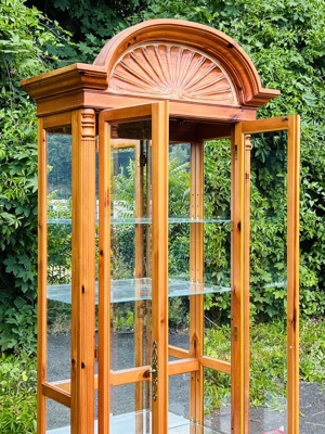 Biedermeier Vitrine Barock Gründerzeit Schrank Glasvitrine PULASKI FURNITURE Sammlervitrine Muschela Bild 5