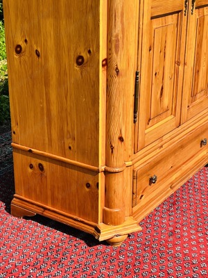 Barock Schrank Biedermeier Bauernschrank Bauernmöbel Dielenschrank Kasten Bild 5