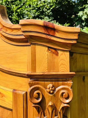 Barock Schrank Biedermeier Bauernschrank Bauernmöbel Dielenschrank Kasten Bild 4