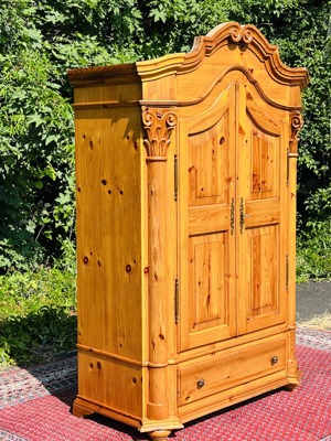 Barock Schrank Biedermeier Bauernschrank Bauernmöbel Dielenschrank Kasten Bild 9