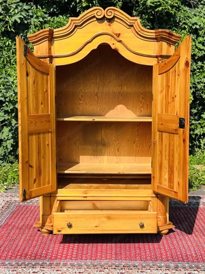 Barock Schrank Biedermeier Bauernschrank Bauernmöbel Dielenschrank Kasten Bild 10