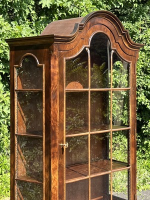 Biedermeier Vitrine Jugendstil Bücherschrank Gründerzeit Mahagoni Barock Schrank Herrenzimmer  Bild 3