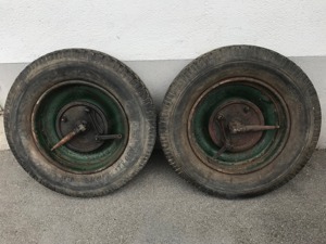 Felgen samt Bremsträgerplatten und Bremsankerplatten Citroen Citroen AC4 bzw. C4 Bild 2