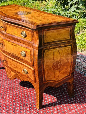 Barock Kommode Biedermeier Louis XV Empire Sideboard Anrichte Kirschbaum TV Schrank Stilmöbel Bild 6