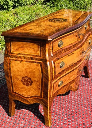 Barock Kommode Biedermeier Louis XV Empire Sideboard Anrichte Kirschbaum TV Schrank Stilmöbel Bild 5