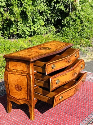Barock Kommode Biedermeier Louis XV Empire Sideboard Anrichte Kirschbaum TV Schrank Stilmöbel Bild 7