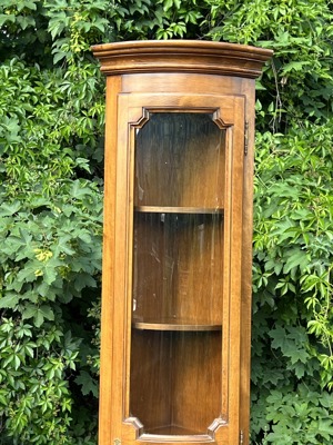 Biedermeier Vitrine Rokoko Eckvitrine Eckschrank Barock Gründerzeit Empire Schrank Glasvitrine Samml Bild 5