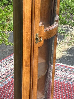 Biedermeier Vitrine Rokoko Eckvitrine Eckschrank Barock Gründerzeit Empire Schrank Glasvitrine Samml Bild 3