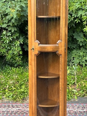 Biedermeier Vitrine Rokoko Eckvitrine Eckschrank Barock Gründerzeit Empire Schrank Glasvitrine Samml Bild 7