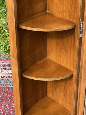 Biedermeier Vitrine Rokoko Eckvitrine Eckschrank Barock Gründerzeit Empire Schrank Glasvitrine Samml Bild 9
