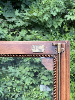 Biedermeier Vitrine Rokoko Eckvitrine Eckschrank Barock Gründerzeit Empire Schrank Glasvitrine Samml Bild 6