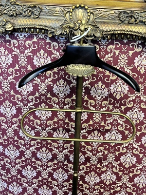  Edle Garderobe Kleiderständer Garderobenständer Messing- Barock Hotel - Vintage - Antik