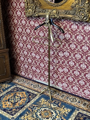  Edle Garderobe Kleiderständer Garderobenständer Messing- Barock Hotel - Vintage - Antik Bild 2