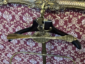  Edle Garderobe Kleiderständer Garderobenständer Messing- Barock Hotel - Vintage - Antik Bild 10