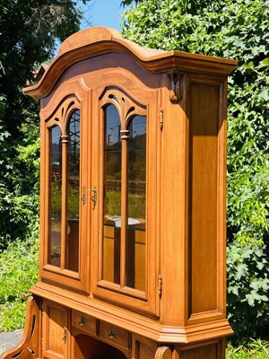 Biedermeier Vitrine Sekretär Barock Stilmöbel Buffet Anrichte  Bild 2