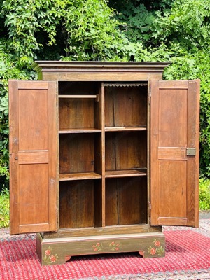 Biedermeier Schrank Bauernschrank bemalt Barock Gründerzeit antik Bauernmöbel Kasten Bild 4